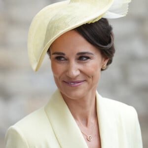Pippa Middleton - Les invités arrivent à la cérémonie de couronnement du roi d'Angleterre à l'abbaye de Westminster de Londres, Royaume Uni, le 6 mai 2023. 