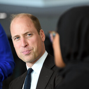 Le prince William, prince de Galles, et Catherine (Kate) Middleton, princesse de Galles, lors d'une visite au lycée Fitzalan de Cardiff, le 3 octobre 2023.