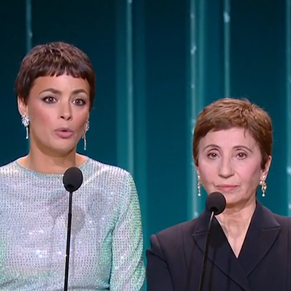 Bérénice Bejo touchée par le discours de Judith Godrèche, César 2024, Canal+.