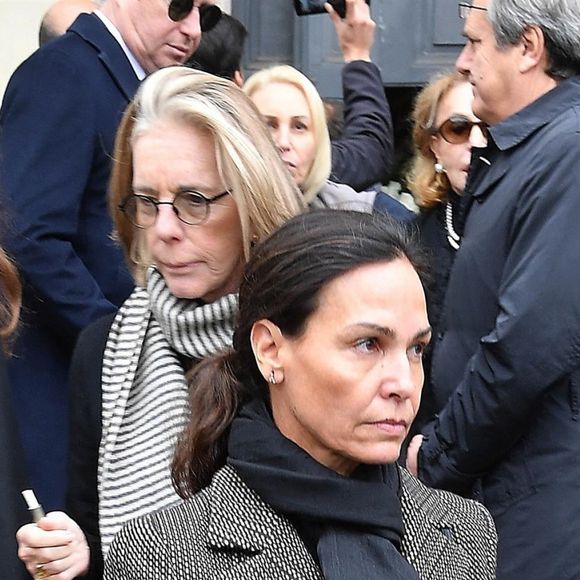 Ines Sastre - Obsèques d'Ira von Furstenberg à la basilique Santa Maria in Montesanto à Rome le 23 février 2024.