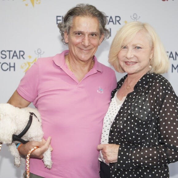 Exclusif - Michèle Torr et son mari Jean-Pierre Murzilli - Soirée Enfant Star & Match au centre Thalassothérapie Thalazur d'Antibes, France, le 7 juillet 2017. © JLPPA/Bestimag