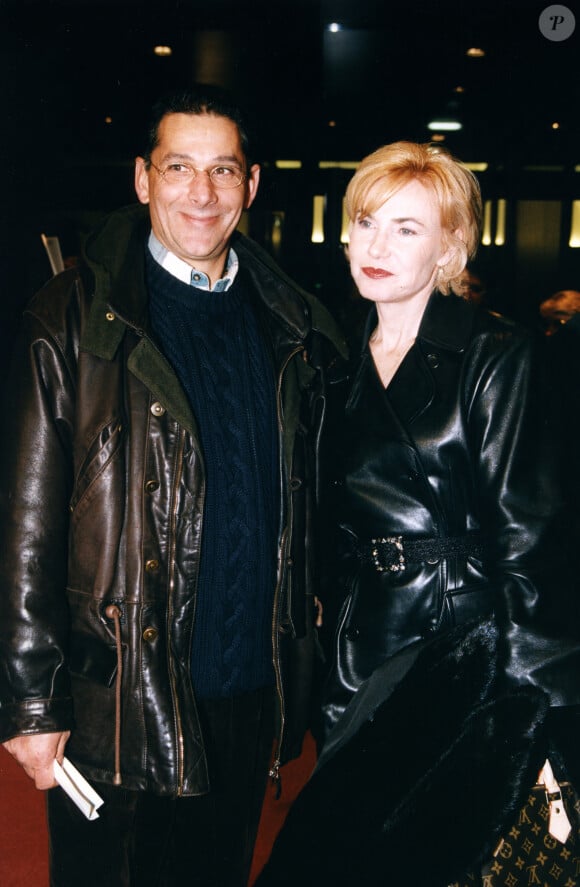 Michèle Torr et son mari Jean-Pierre à Paris. 1997.
