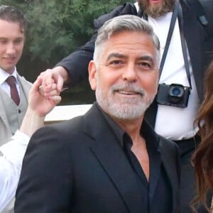 George Clooney et Amal Clooney à Venise, en Italie.