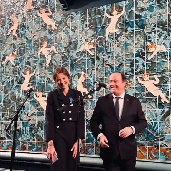 Isabelle Ithurburu décorée de la médaille de l'ordre et du mérite. Instagram