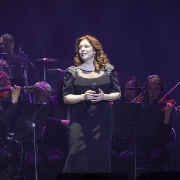 Isabelle Boulay en concert en hommage au 60ème anniversaire de la disparition d'Edith Piaf à la Seine Musicale à Boulogne-Billancourt le 17 octobre 2023. © Jack Tribeca / Bestimage 