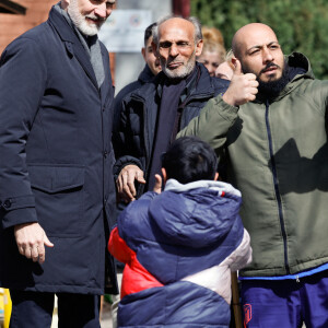 Le roi Felipe VI d'Espagne - Inhumation de Fernando Gomez Acebo (cousin du roi Felipe VI d'Espagne) au cimetière San Isidro à Madrid. Le 3 mars 2024 