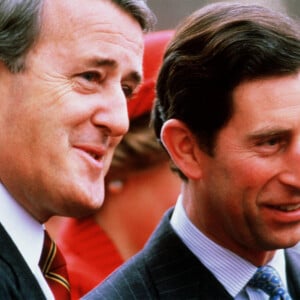 Brian Mulroney et le prince Charles à Vancouver le 2 mai 1986. © The Canadian Press via ZUMA Press)