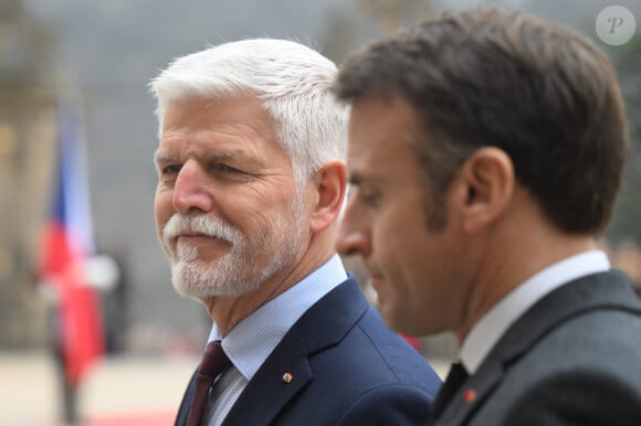 Emmanuel Macron en visite en République Tchèque, 5 mars 2024.