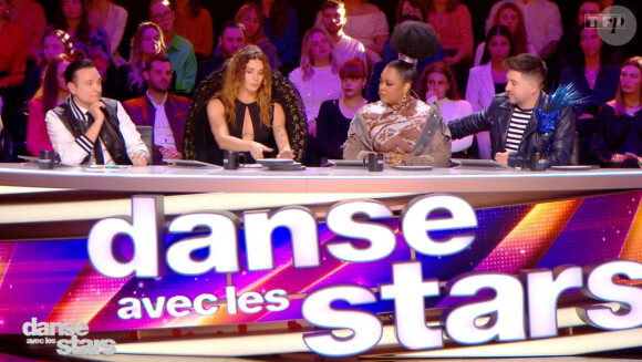 Jean-Marc Généreux, Fauve Hautot, Chris Marques, Mel Charlot sur le plateau de "Danse avec les stars".