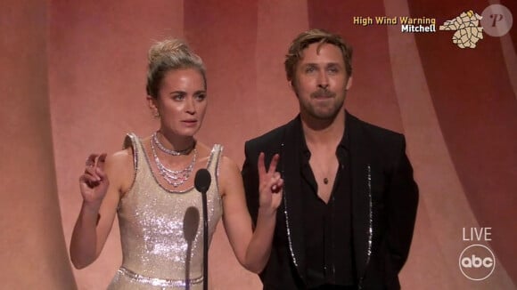 Ryan Gosling et Emily Blunt - 96e cérémonie des Oscars au Dolby Theater à Hollywood le 10 mars 2024.