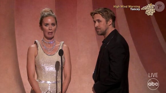Ryan Gosling et Emily Blunt - 96e cérémonie des Oscars au Dolby Theater à Hollywood le 10 mars 2024.