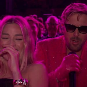 Ryan Gosling et Margot Robbie - 96e cérémonie des Oscars au Dolby Theater à Hollywood le 10 mars 2024.