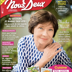 Retrouvez l'interview de Macha Méril dans le magazine Nous Deux, n° 4002, du 11 mars 2024.