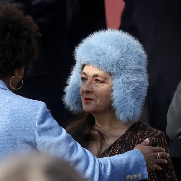 Catherine Ringer - Cérémonie de scellement de la loi constitutionnelle du 8 mars 2024 portant sur la liberté de recourir à l'interruption volontaire de grossesse (IVG), au ministère de la Justice, place Vendôme, à Paris, le 8 mars 2024. © Stéphane Lemouton/Bestimage