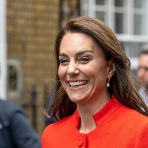 Kate Catherine Middleton, princesse de Galles, s'est rendue au pub Dog and Duck, à l'occasion de sa visite dans le quartier SoHo de Londres. Le 4 mai 2023 