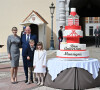 Le prince Albert a fêté son anniversaire à Monaco.
Le prince Albert II de Monaco fête son anniversaire (66 ans) avec la princesse Charlène de Monaco et leurs enfants, le prince Jacques de Monaco, marquis des Baux, et la princesse Gabriella de Monaco, comtesse de Carladès, sur la Place du Palais princier de Monaco, le 14 mars 2024. © Bruno Bebert/Bestimage 
