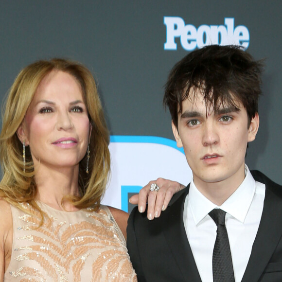 Alain-Fabien Delon et sa mère Rosalie Van Breemen - Soirée pour le lancement du magazine "People" en Allemagne à Berlin le 17 mars 2015.