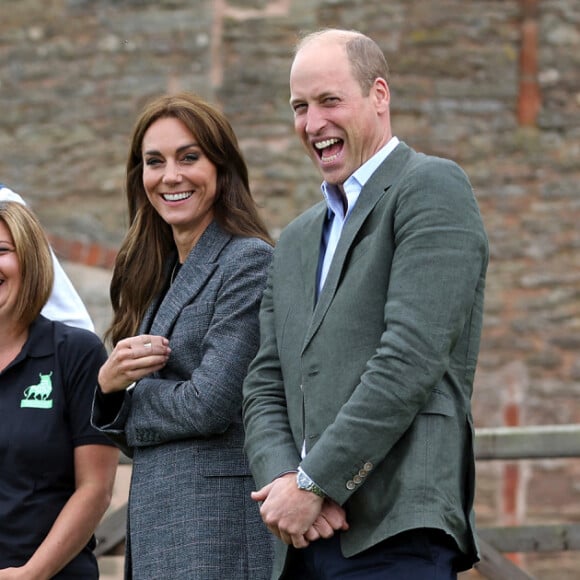 Le prince William et la princesse Kate (Middleton) de Galles en visite à l'association caritative We Are Farming Minds à Kings Pitt Farm à Hereford. Le 14 septembre 2023