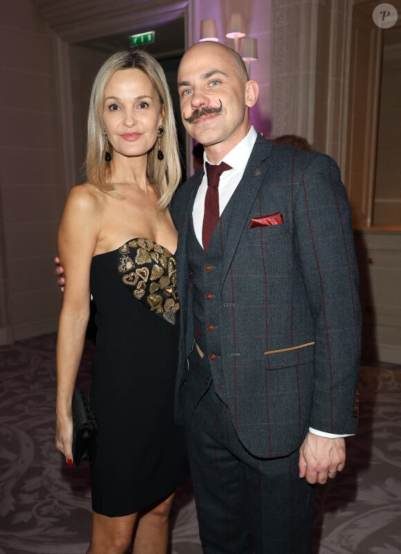 Marie Saldmann et Viktor Vincent - Soirée de gala pour la Fondation de la recherche en physiologie, les Stethos, au George V à Paris. Le 18 mars 2024. © Coadic Guirec / Bestimage