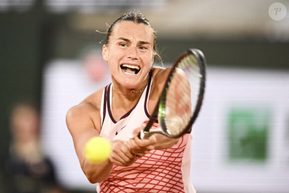 Aryna Sabalenka - Internationaux de France de Roland Garros à Paris le 4 juin 2023.