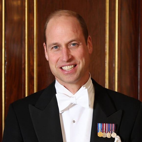 le prince William, prince de Galles, Catherine Kate Middleton, princesse de Galles - La famille royale du Royaume Uni lors d'une réception pour les corps diplomatiques au palais de Buckingham à Londres le 5 décembre 2023 