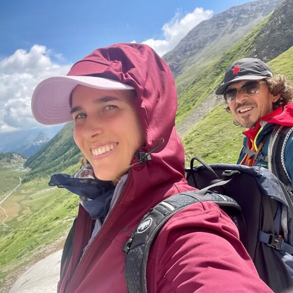 Vahina Giocante et son compagnon François Chopard sur Instagram. Le 14 février 2024.