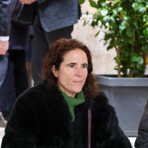 Mazarine Pingeot - Obsèques de Frédéric Mitterrand en l'église Saint-Thomas d'Aquin à Paris. Le 26 mars 2024. © Jacovides-Moreau / Bestimage