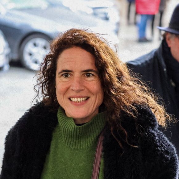 Mazarine Pingeot - Obsèques de Frédéric Mitterrand en l'église Saint-Thomas d'Aquin à Paris. Le 26 mars 2024. © Jacovides-Moreau / Bestimage