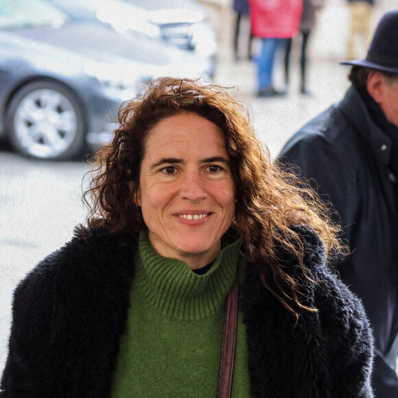 Mazarine Pingeot - Obsèques de Frédéric Mitterrand en l'église Saint-Thomas d'Aquin à Paris. Le 26 mars 2024. © Jacovides-Moreau / Bestimage