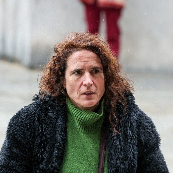Mazarine Pingeot - Obsèques de Frédéric Mitterrand en l'église Saint-Thomas d'Aquin à Paris. Le 26 mars 2024. © Jacovides-Moreau / Bestimage