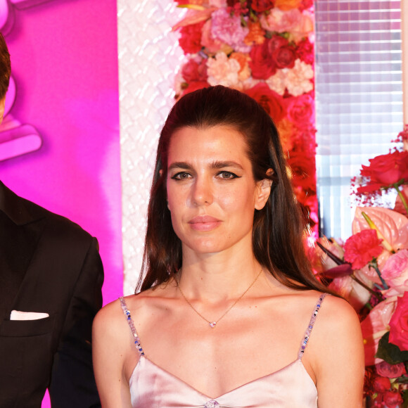 Ben Sylvester Strautmann et Charlotte Casiraghi - Bal de la Rose "Disco" 2024 au profit de la Fondation Princesse Grace dans la Salle des Étoiles du Sporting Monte-Carlo à Monaco le 23 mars 2024. © JC Vinaj / Pool Monaco / Bestimage 