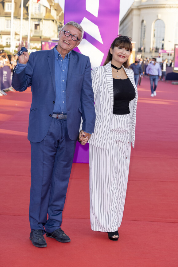 Olivier Lejeune et Laetitia lors de la première de "City of Lies" lors de la 47éme édition du Festival du Cinéma Américain de Deauville le 5 septembre 2021. © Olivier Borde / Bestimage