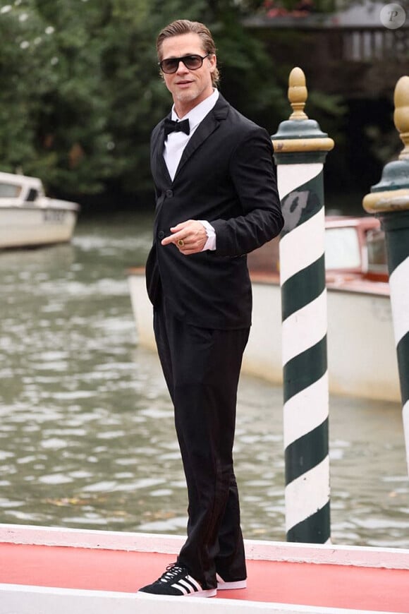 Brad Pitt au Lido lors du 79ème Festival International du Film de Venise (Mostra), le 8 septembre 2022.