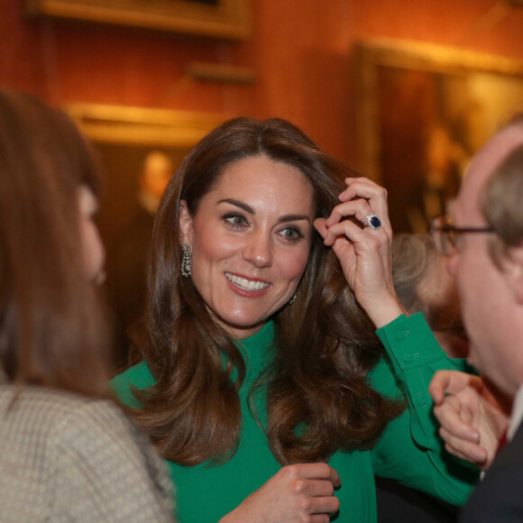 Kate Middleton, duchesse de Cambridge - La reine Elisabeth II d'Angleterre donne une réception à Buckingham Palace à l'occasion du Sommet de l'Otan à Londres, le 3 décembre 2019. 