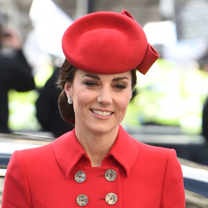 Catherine Kate Middleton, duchesse de Cambridge - Départ des participants à la messe en l'honneur de la journée du Commonwealth à l'abbaye de Westminster à Londres le 11 mars 2019. 