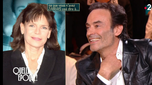 Anthony Delon face à une photo de son ex-compagne Stéphanie de Monaco dans "Quelle époque !" sur France 2.