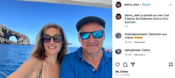 Pierre Sled et sa femme Barbara Ricevuto. Instagram