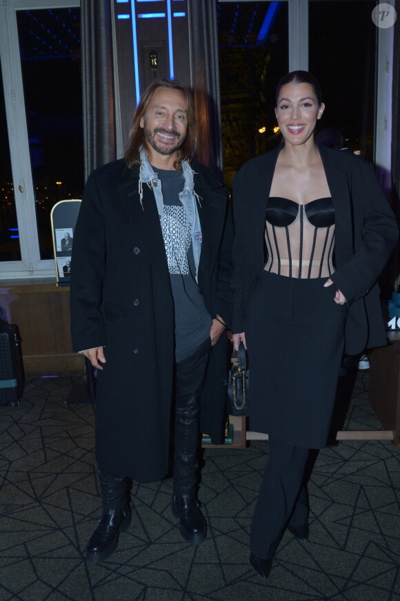 Exclusif - Bob Sinclar, Iris Mittenaere (Miss France 2016 et Miss Univers 2016) - Soirée de lancement du parfum Montblanc "Legend Blue" au Victoria à Paris le 3 avril 2024. Z. Zidane incarne depuis septembre 2022 les valeurs de la ligne Montblanc Legend et prête à nouveau son visage pour la campagne du parfum Legend Blue. © Rachid Bellak/Bestimage