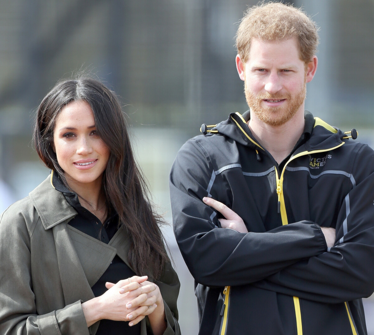 Photo Le prince Harry et sa fiancée Meghan Markle lors d'une
