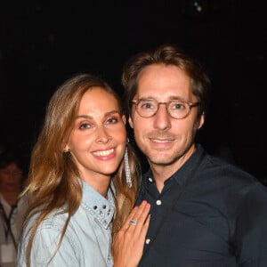 Ophelie Meunier et son mari Mathieu Vergne - Front Row du défilé Etam Live Show 2023 au Palace à Paris le 26 septembre 2023. © Veeren / Bestimage 