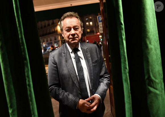 Michel Denisot - Cocktail pour la sortie du livre de Michel Denisot " On peut rire de tout, sauf en mangeant de la semoule" aux Deux Magots à Paris le 15 mars 2023. © Veeren/ Bestimage