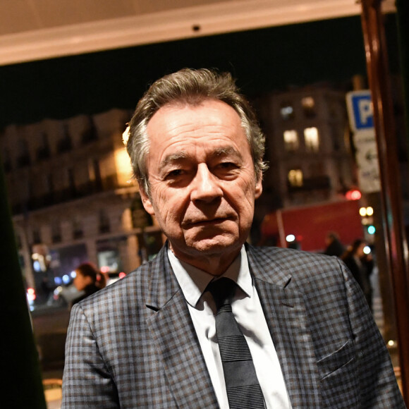 Michel Denisot - Cocktail pour la sortie du livre de Michel Denisot " On peut rire de tout, sauf en mangeant de la semoule" aux Deux Magots à Paris le 15 mars 2023. © Veeren/ Bestimage