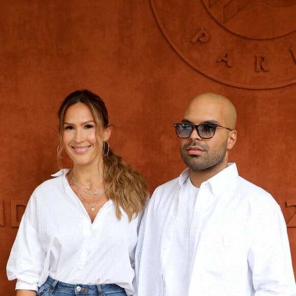 Vitaa et Saïd Boussif au village des Internationaux de France de tennis de Roland Garros à Paris le 12 juin 2021. © Dominique Jacovides / Bestimage 