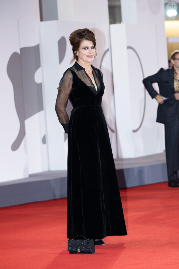Fanny Ardant - Tapis rouge du film The Palace de R. Polanski lors du 80ème festival international du film de Venise, La Mostra le 2 septembre 2023.