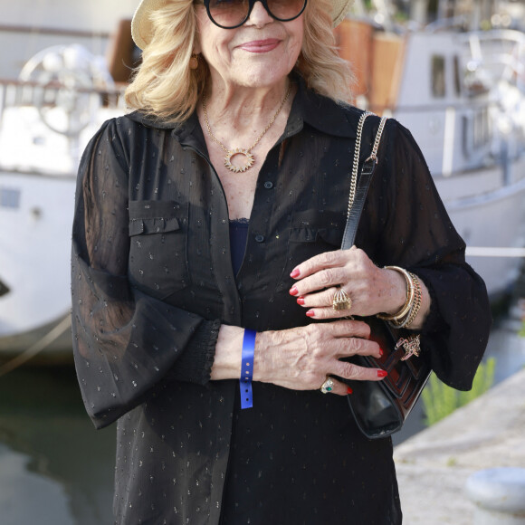 Nicoletta - People au Trophée de la Pétanque Gastronomique à Paris Yacht Marina le 21 juin 2022. © Christophe Aubert via Bestimage