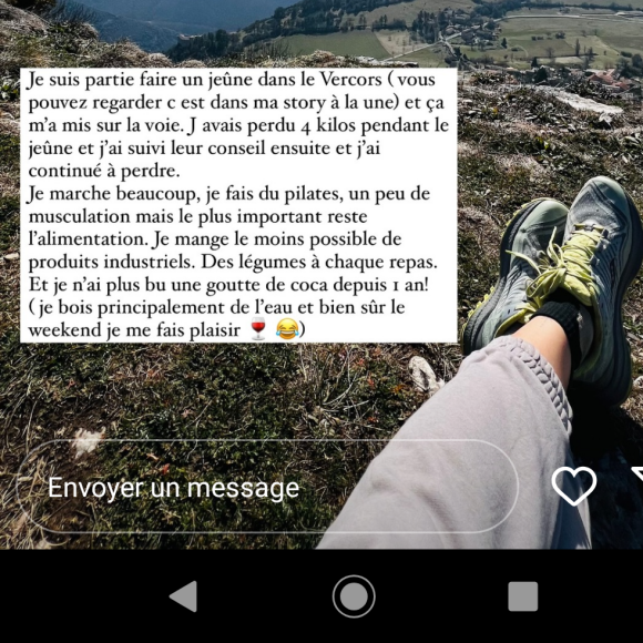 Et elle a dévoilé son secret sur Instagram
Rachel Legrain-Trapani se confie sur sa perte de poids en story Instagram, le 21 avril 2024