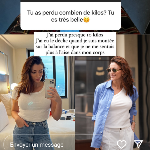 Rachel Legrain-Trapani a perdu environ 10 kilos
Rachel Legrain-Trapani se confie sur sa perte de poids en story Instagram, le 21 avril 2024