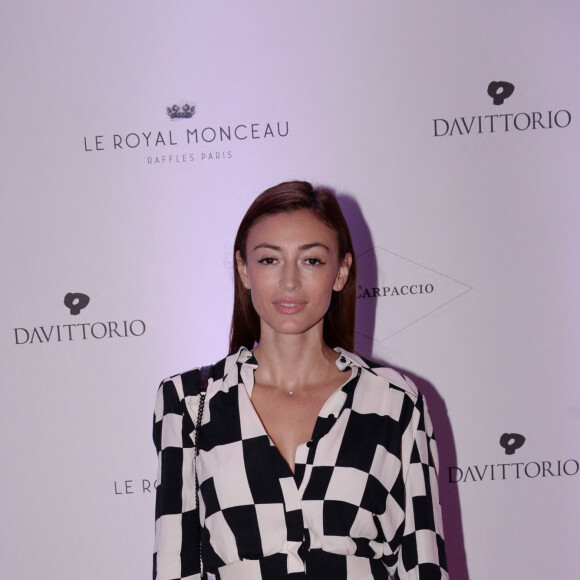 Rachel Legrain-Trapani (Miss France 2007) - Inauguration du restaurant italien gastronomique "Il Carpaccio" au Royal Monceau à Paris le 6 octobre 2021.  © Rachid Bellak/Bestimage 
