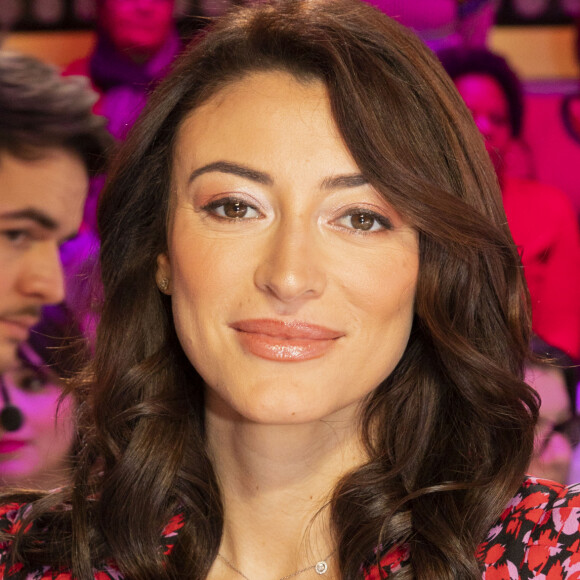 Exclusif - Rachel Legrain-Trapani enceinte - Enregistrement de l'émission "TPMP People" sur C8 présentée par M. Delormeau à Paris, le 14 février 2020. © Jack Tribeca/Bestimage 