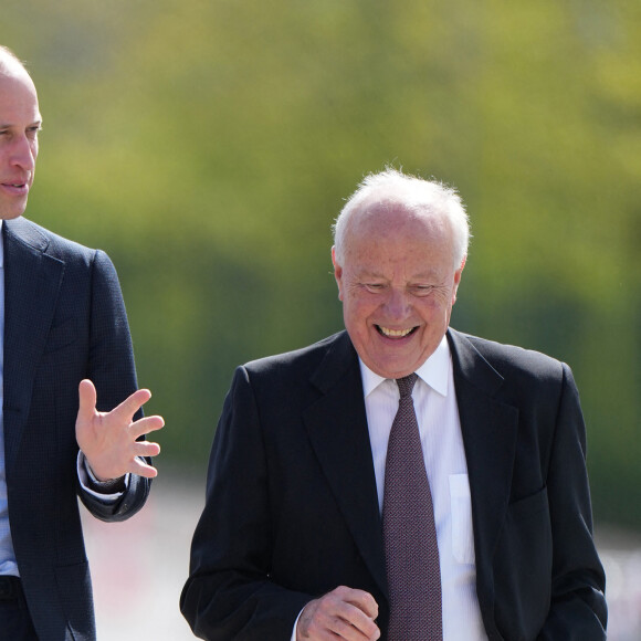 Le prince William de Galles en visite à la "St. Michael's High School" à Sandwell. Le 25 avril 2024 